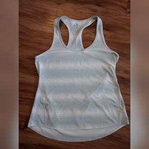 Athleta xl racer back silver grey tank